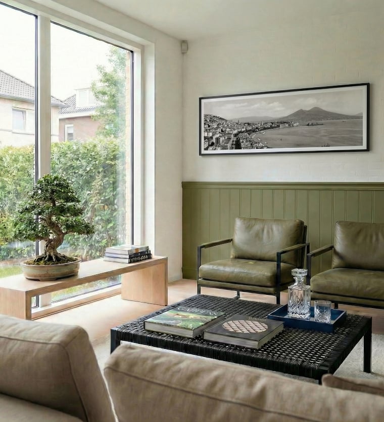 Wohnzimmer_mit_Paneele_Farrow_and_Ball_Sap_Green_199